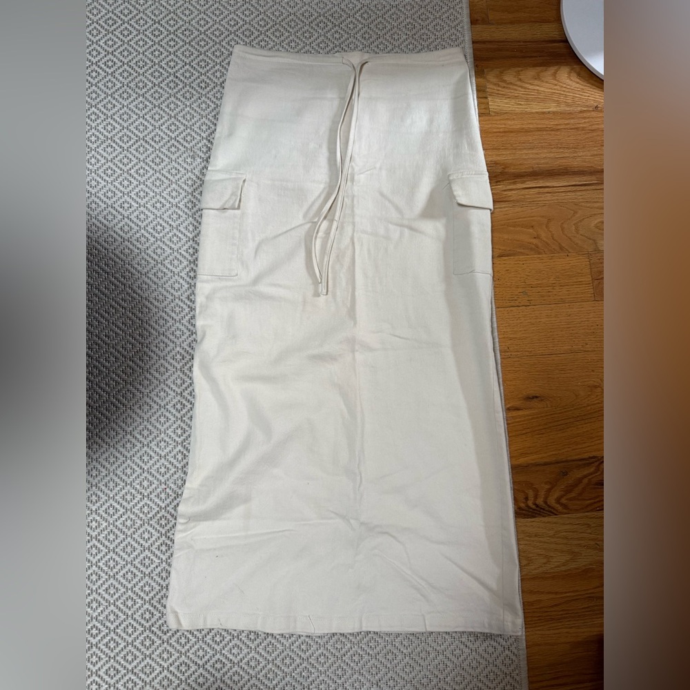 Canvas Maxi Skirt